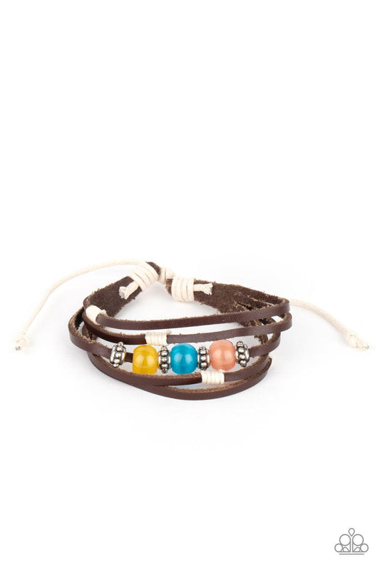 Homespun Radiance layered leather bracelet - Jewelry by Bretta