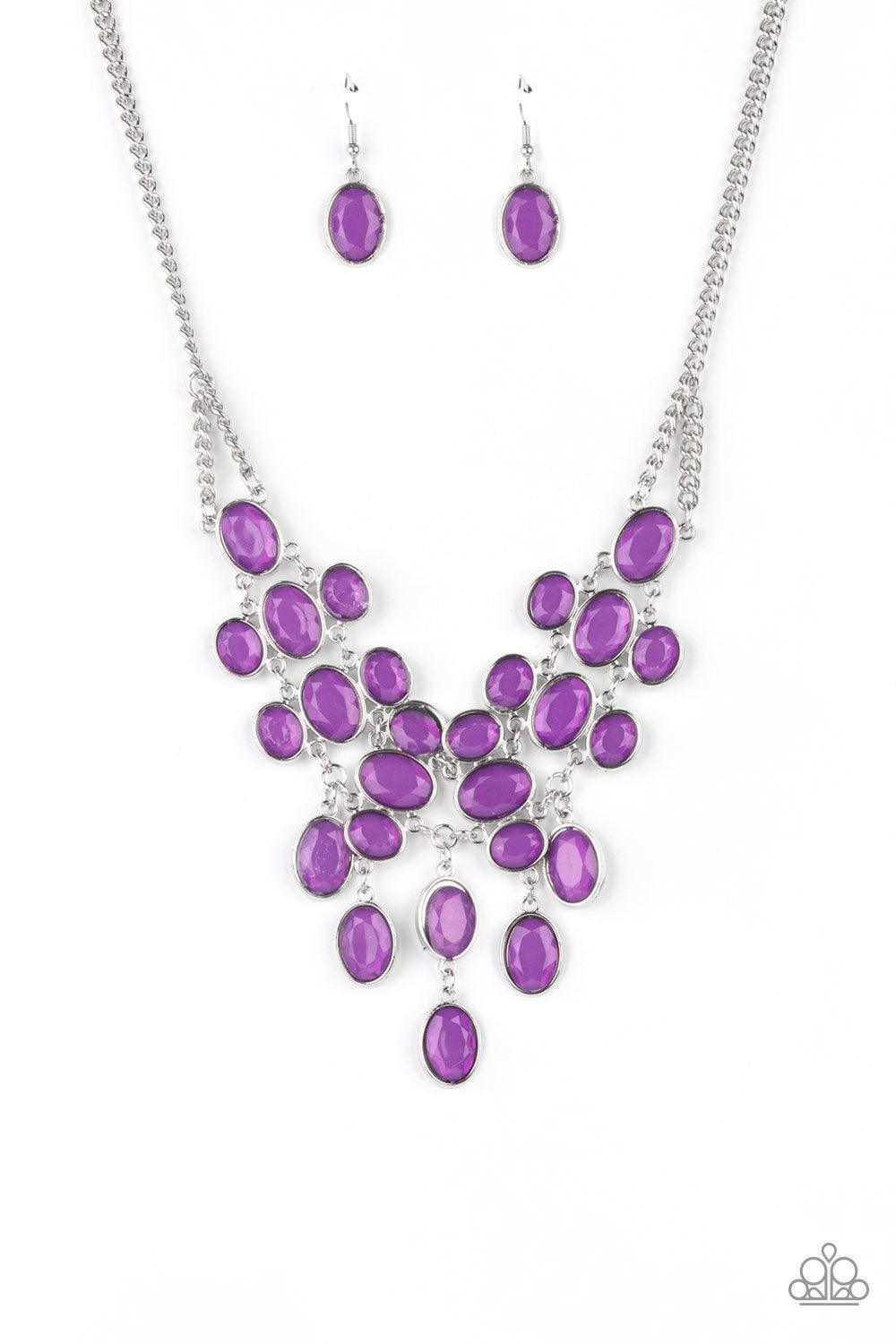 Serene Gleam Purple Necklace - Jewelry by Bretta