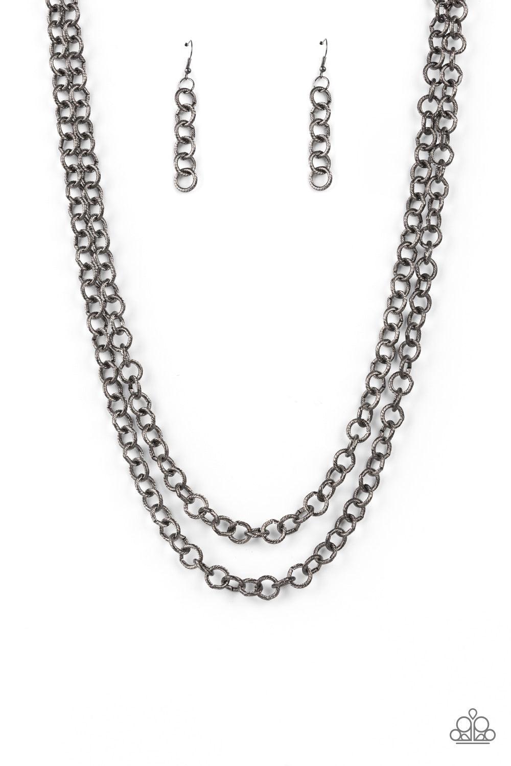 Grunge Goals Black Necklace - Jewelry by Bretta