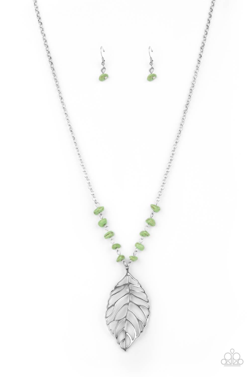 Roaming The Riverwalk Green Necklace - Jewelry by Bretta
