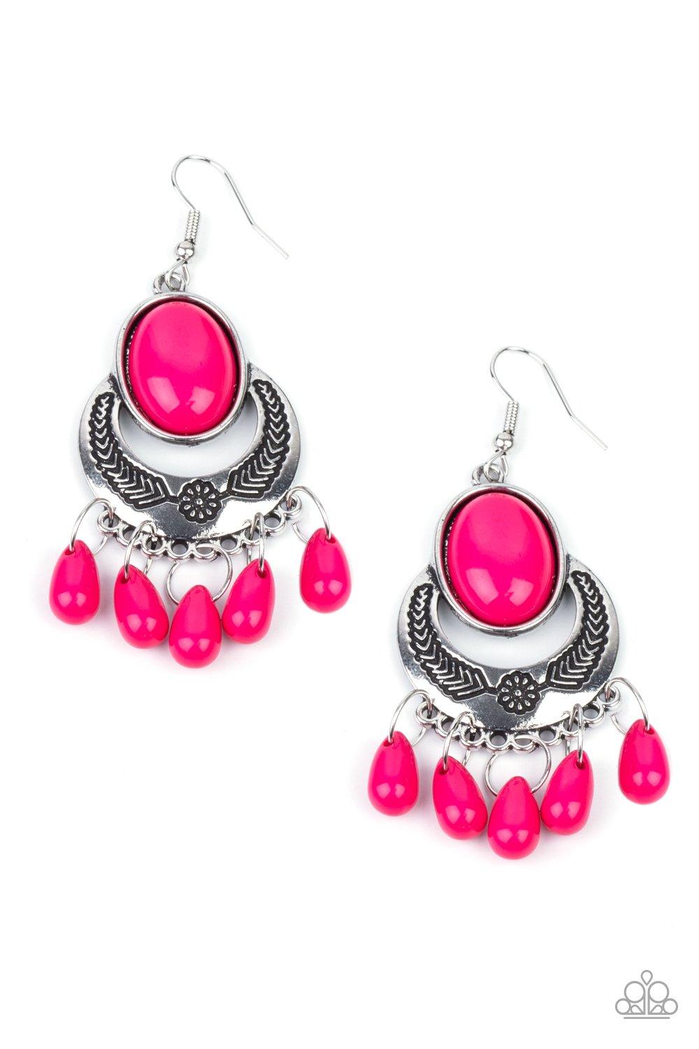 Prairie Flirt - Pink Earrings - Jewelry By Bretta