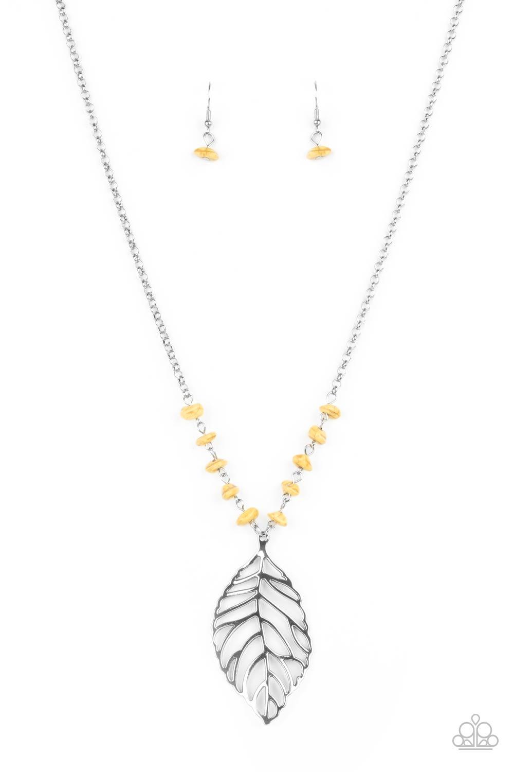 Roaming The Riverwalk Yellow Necklace - Jewelry by Bretta