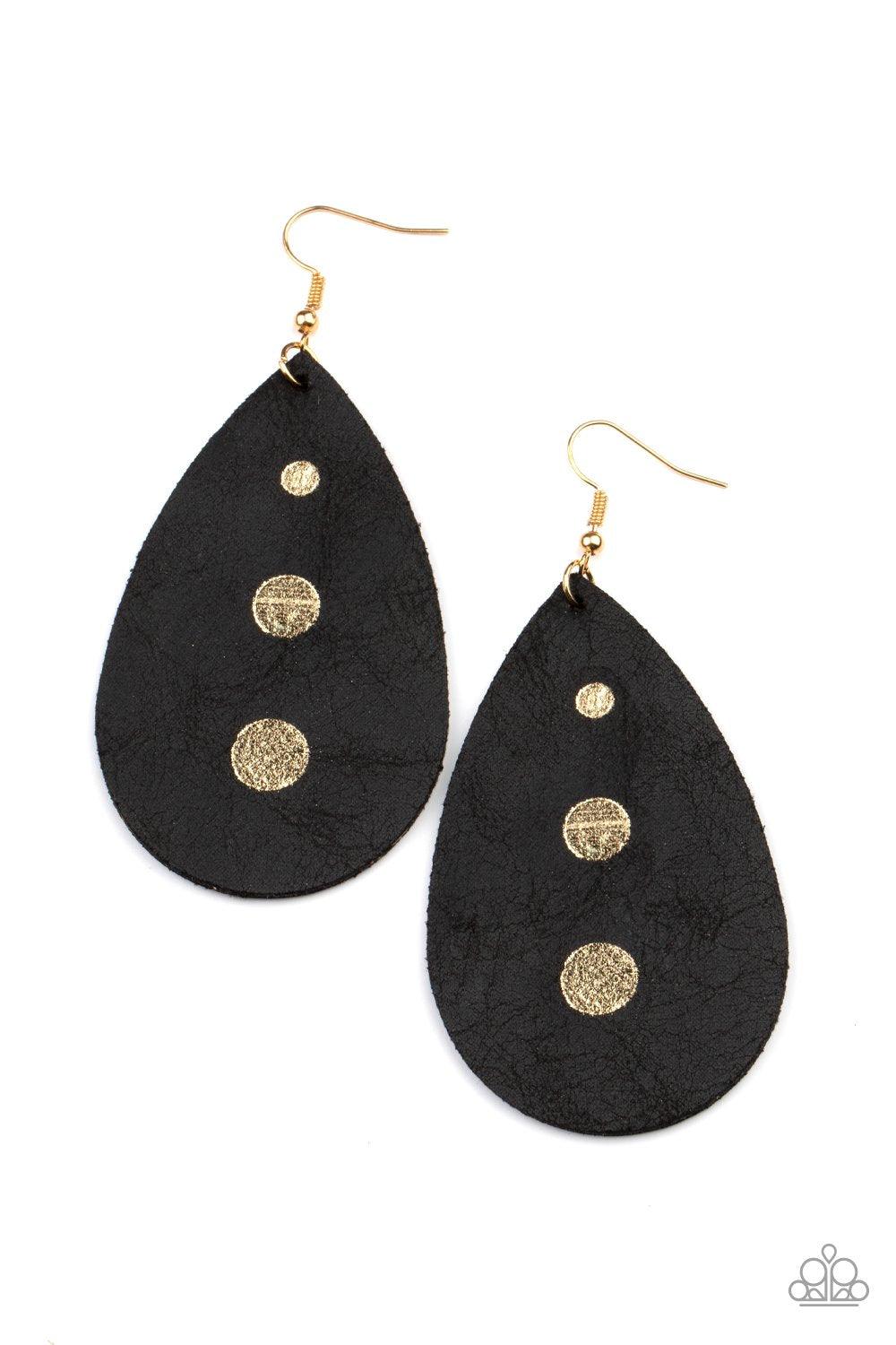 Rustic Torrent Black Earrings - Jewelry By Bretta