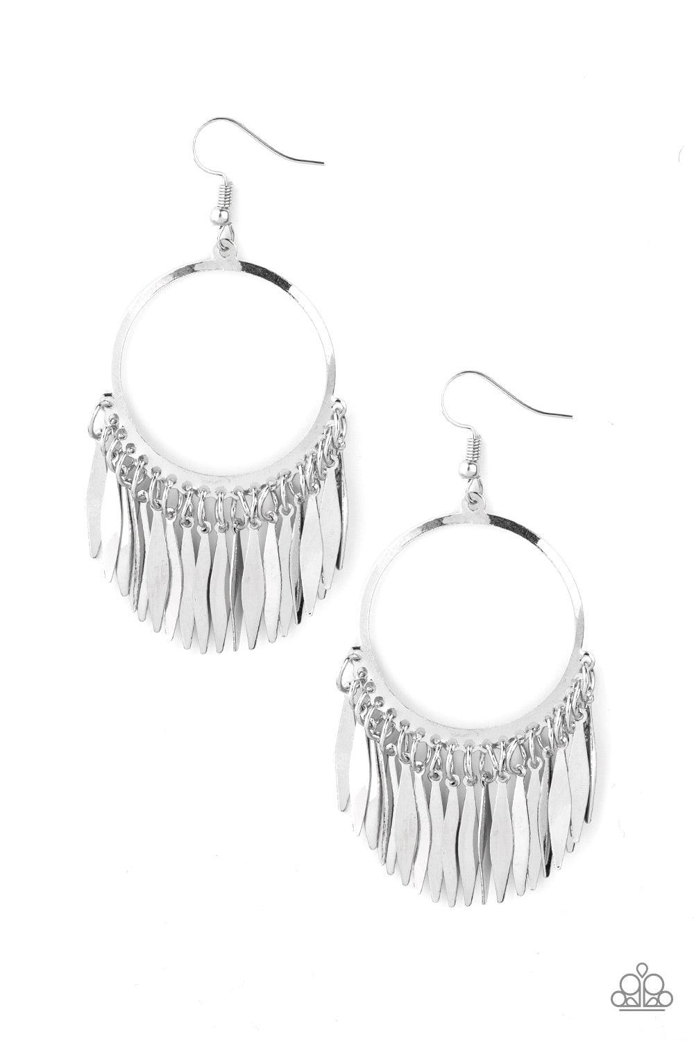 Radiant Chimes Silver Earrings - Jewelry by Bretta
