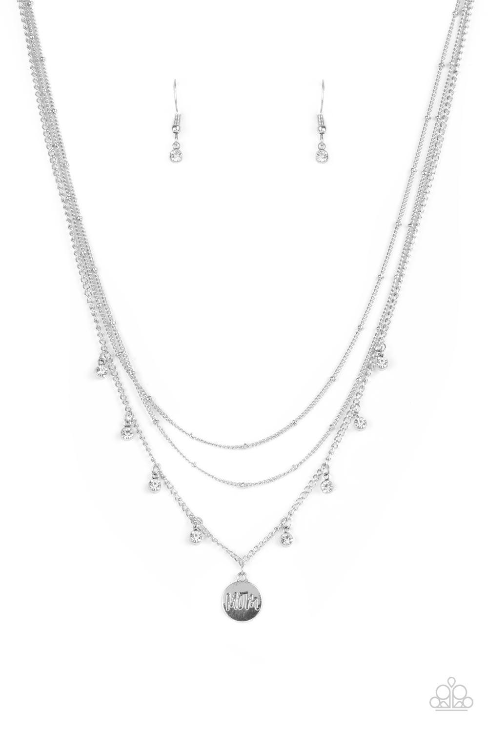 Ode To Mom White Necklace - Jewelry by Bretta