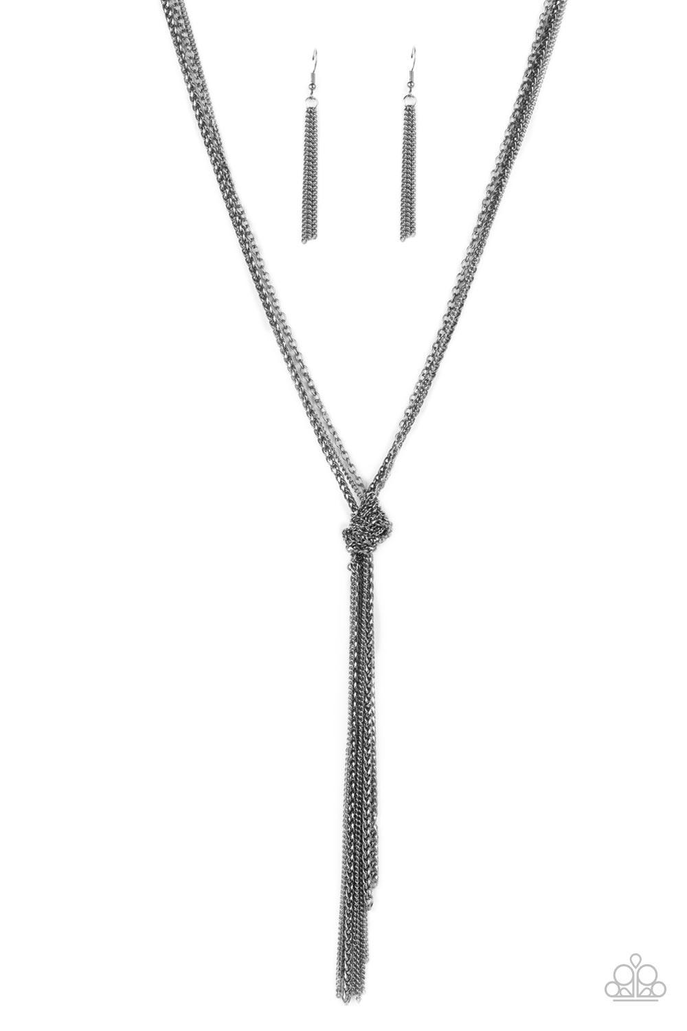 KNOT All There Black Necklace - Jewelry by Bretta