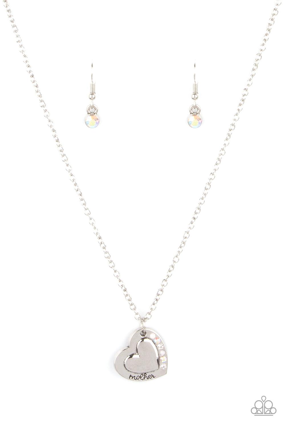 Happily Heartwarming White Necklace - Jewelry by Bretta