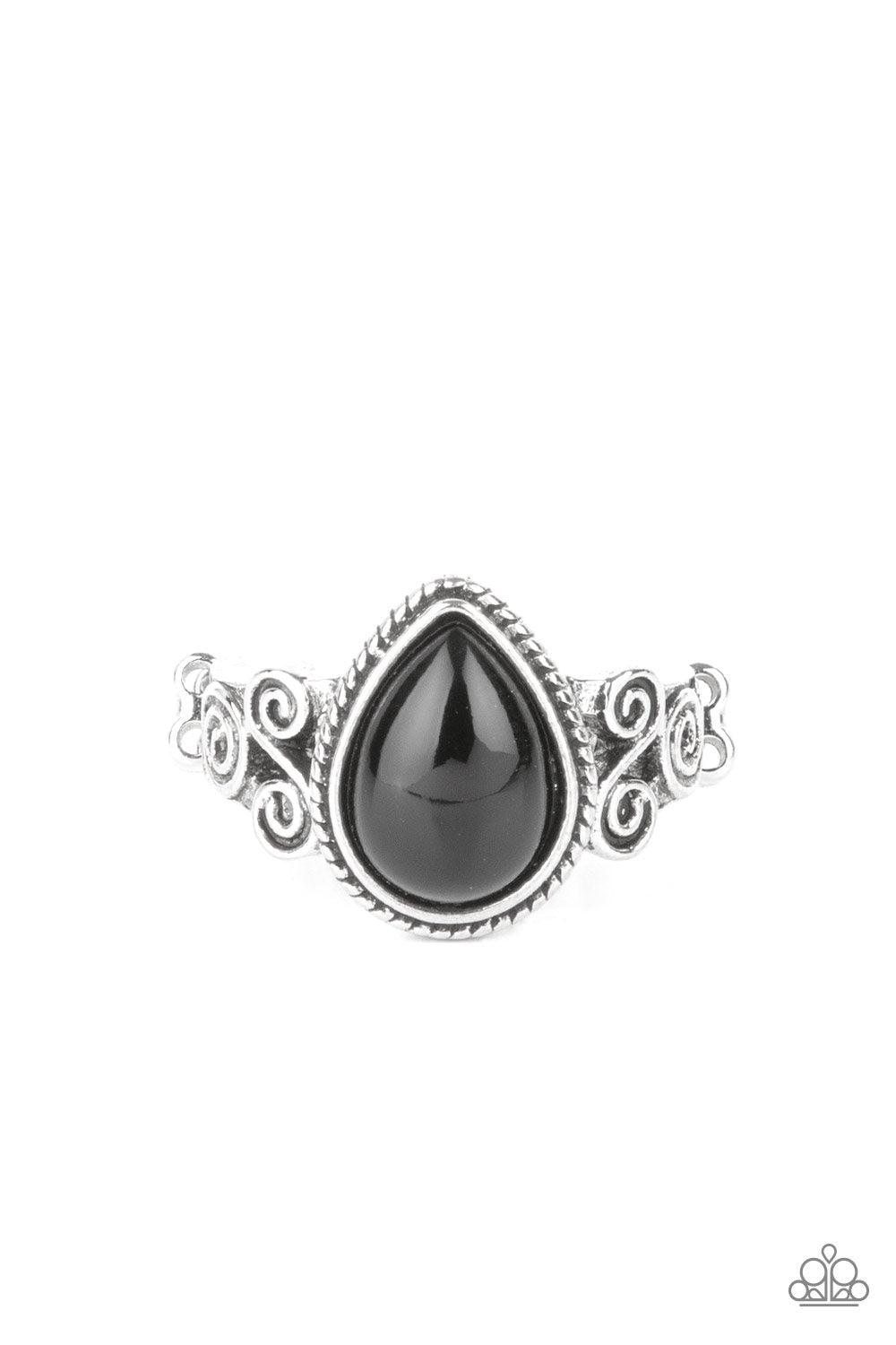 Dreamy Droplets Black Ring - Jewelry by Bretta