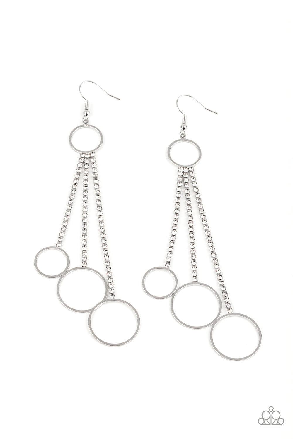 Demurely Dazzling White Earrings - Jewelry by Bretta