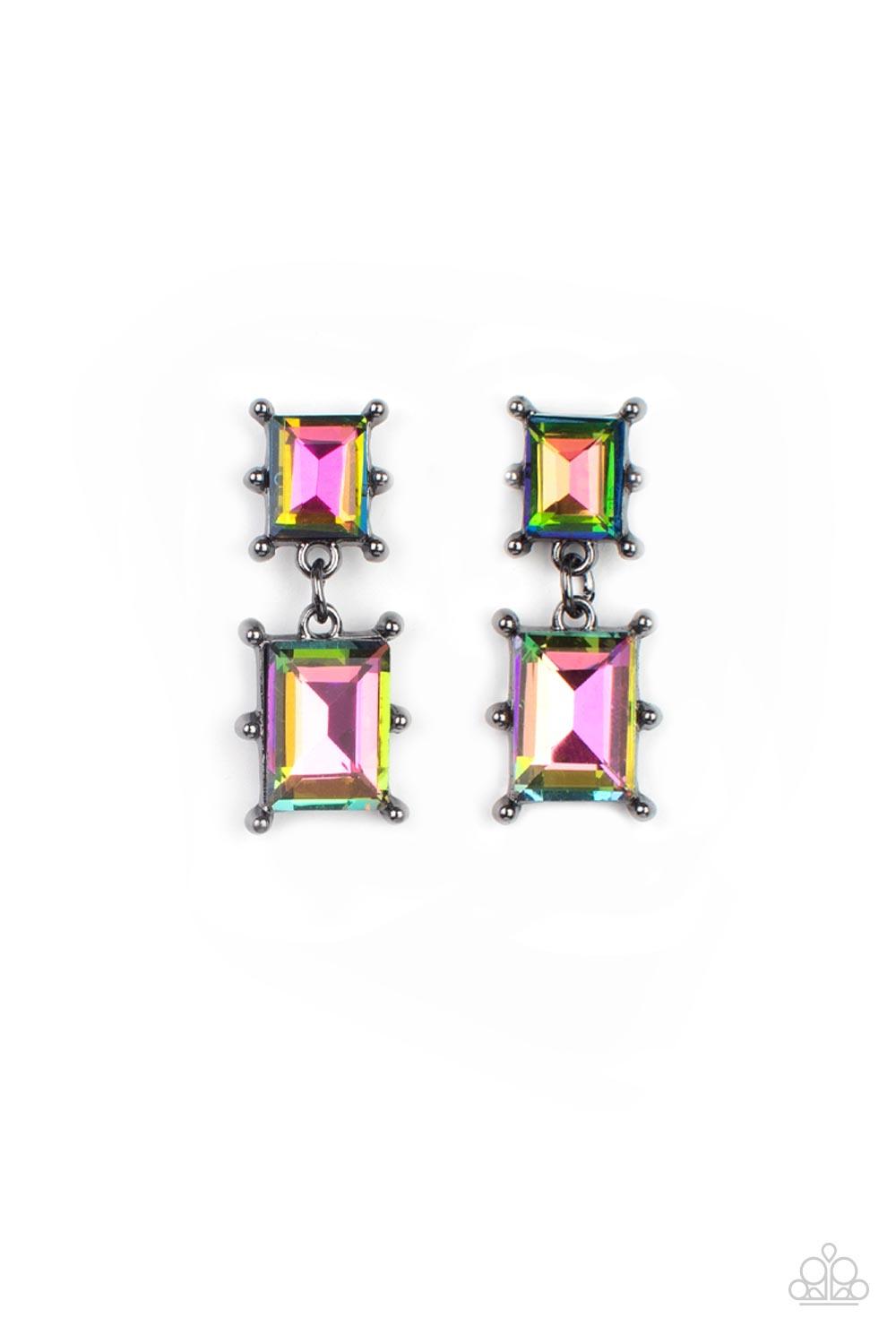Cosmic Queen Multi Oil Spill Earrings - Jewelry by Bretta