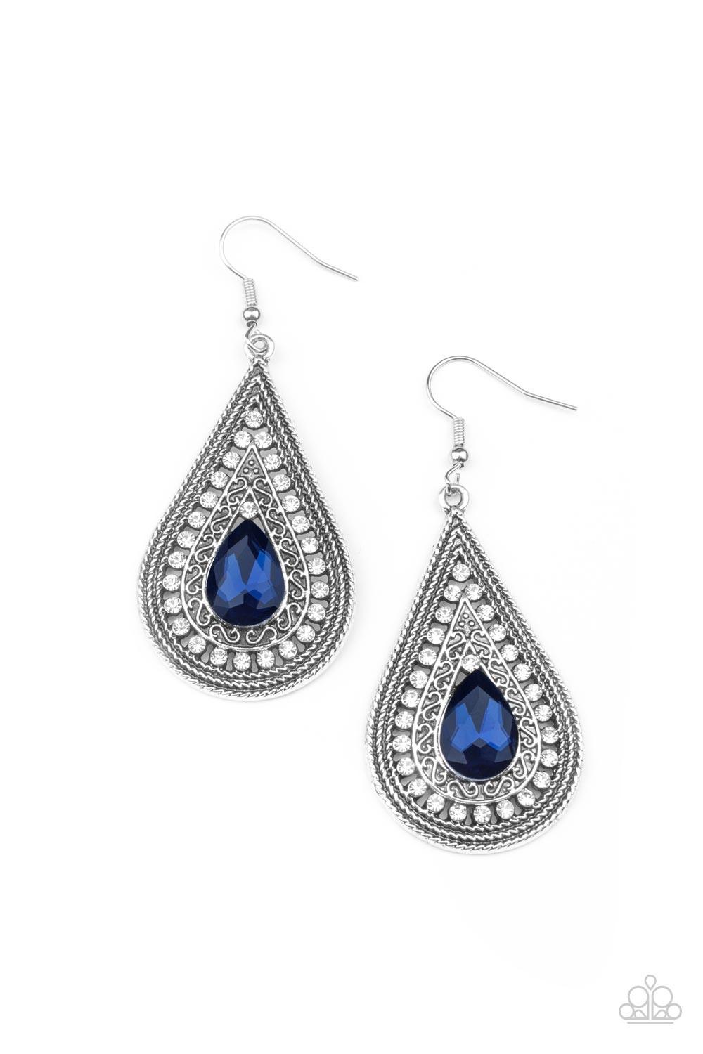 Metro Masquerade Blue Earrings - Jewelry by Bretta