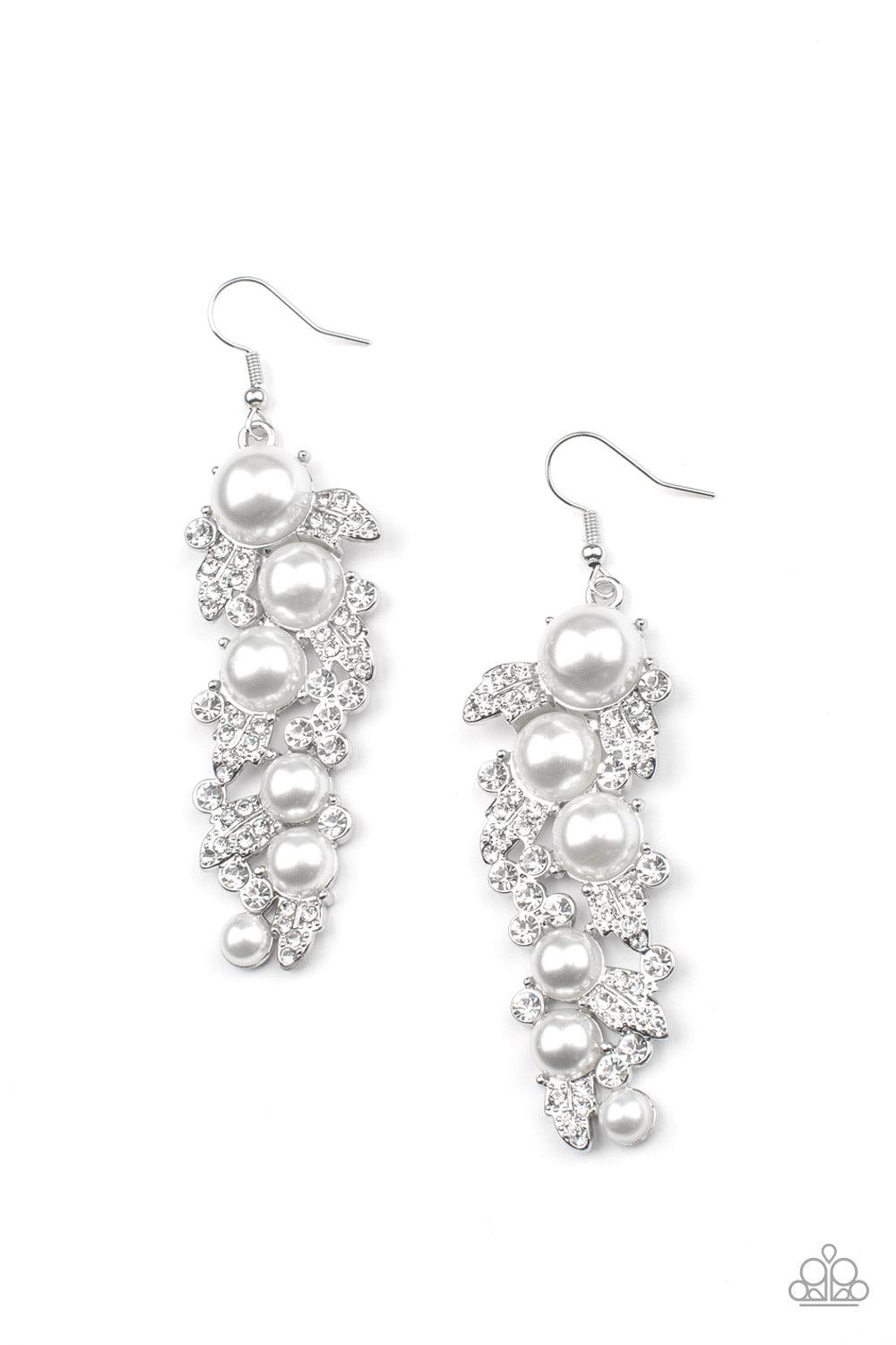 The Party Has Arrived White Earrings - Jewelry by Bretta - Jewelry by Bretta
