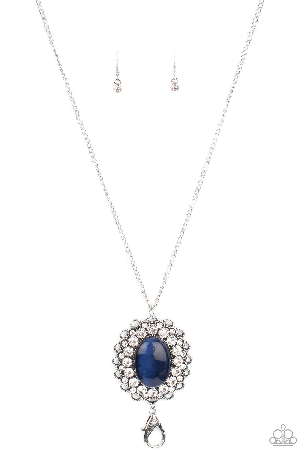 Oh My Medallion Blue Lanyard Necklace - Jewelry by Bretta