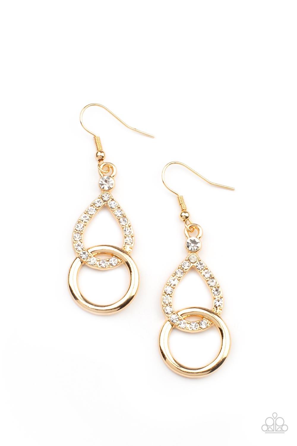 Red Carpet Couture Gold Earrings - Jewelry by Bretta