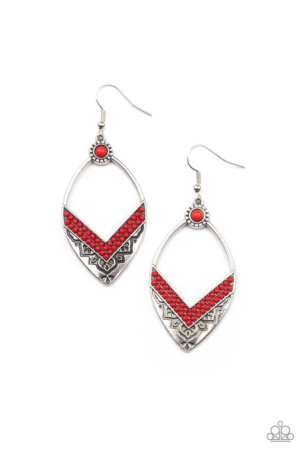 Indigenous Intentions Red Earrings - Jewelry by Bretta