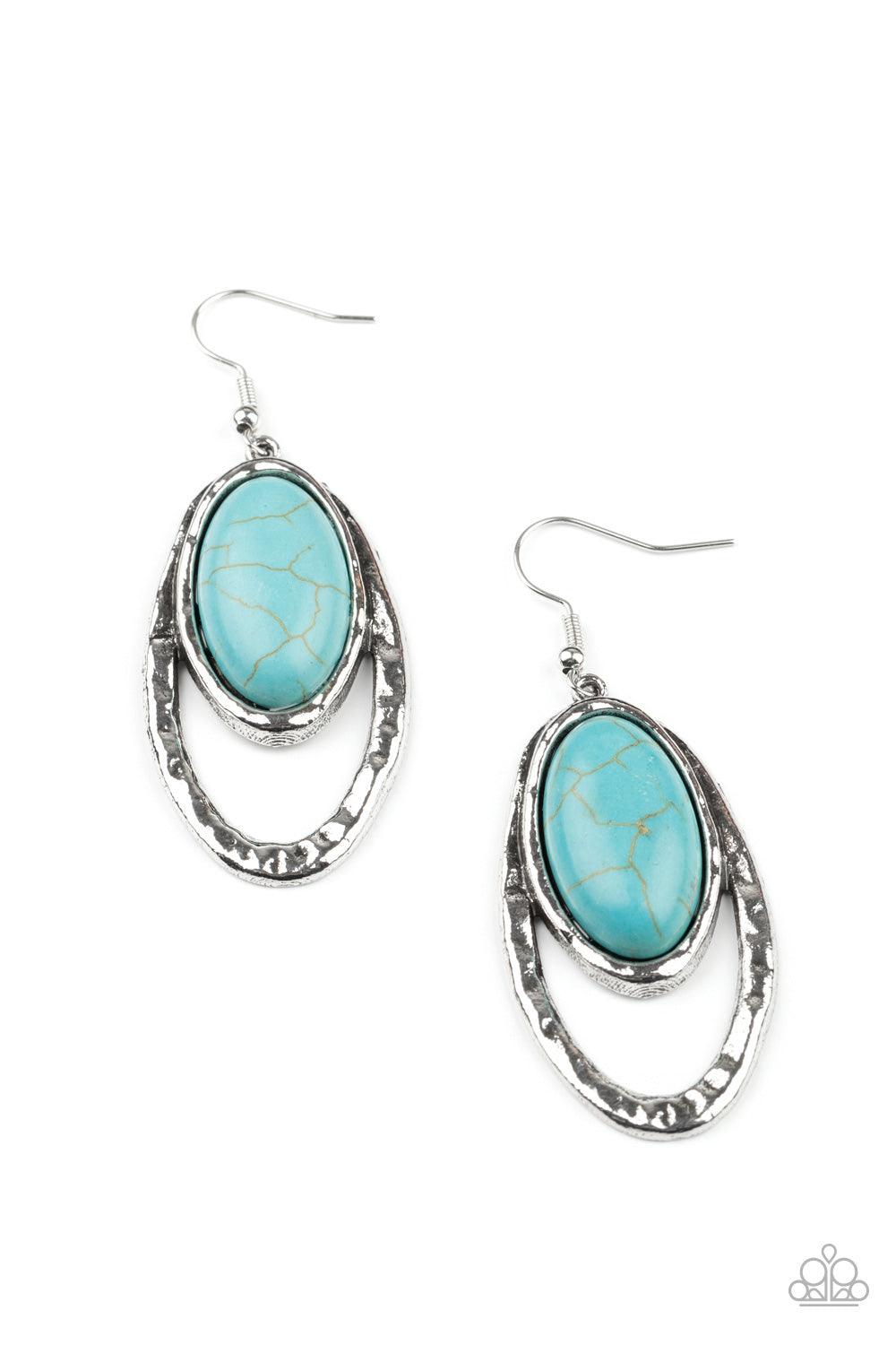 Pasture Paradise Blue Earrings - Jewelry by Bretta