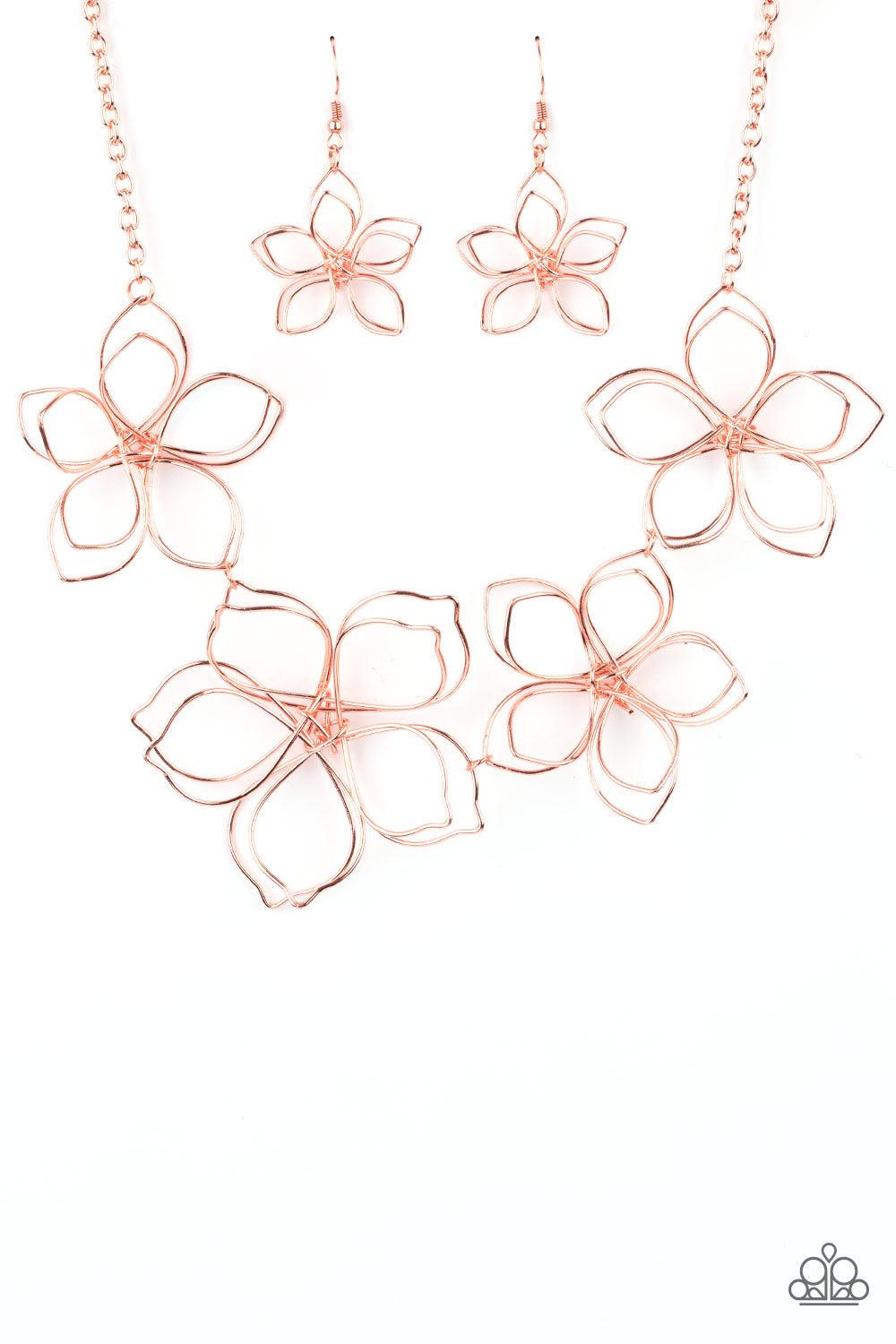 Flower Garden Fashionista Copper Necklace - Jewelry by Bretta