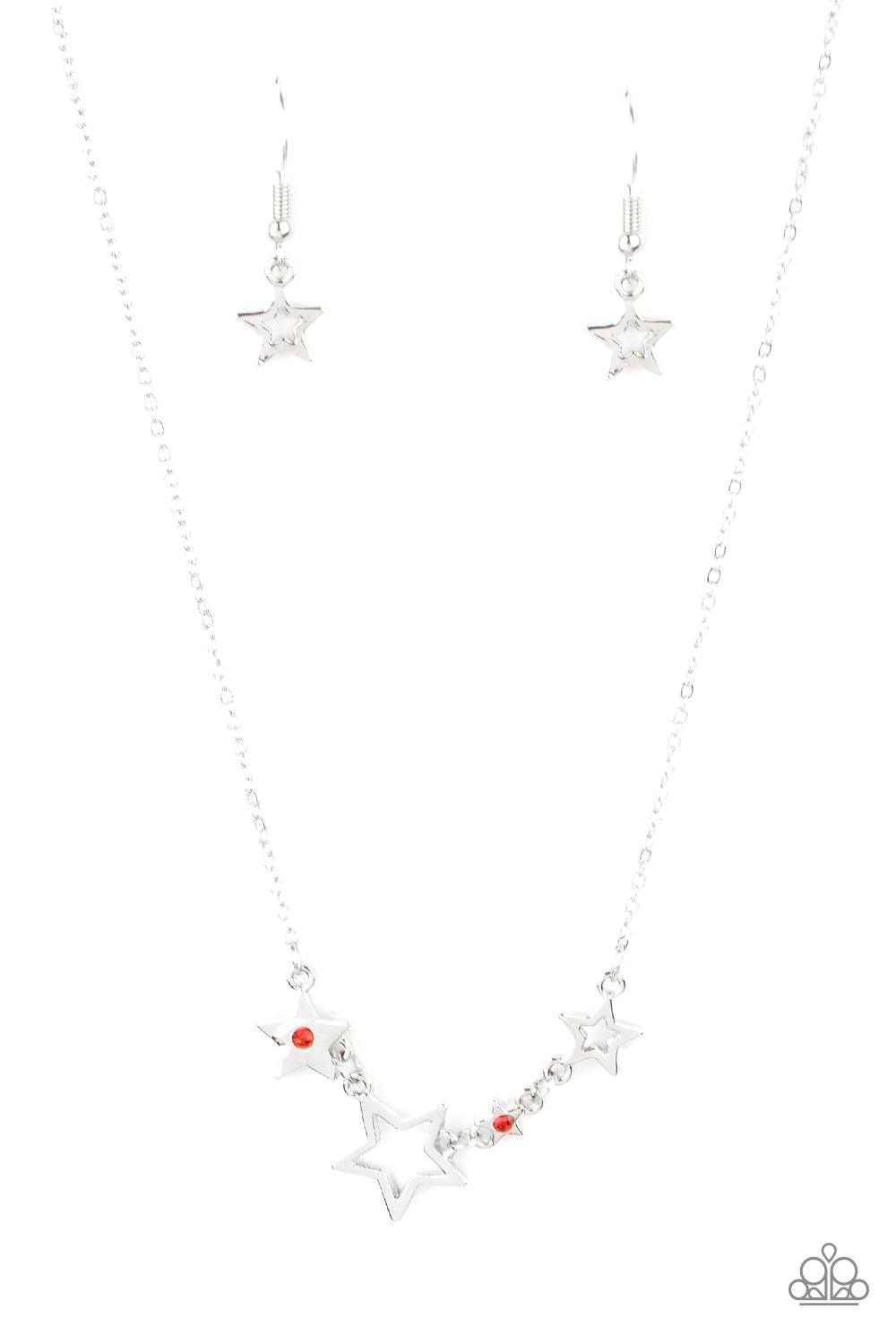 Proudly Patriotic Red Necklace - Jewelry by Bretta