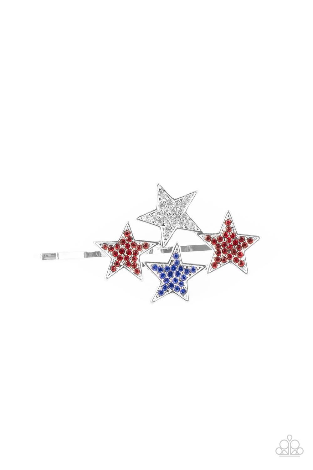 Stellar Celebration - Red Hair Clip - Jewelry By Bretta