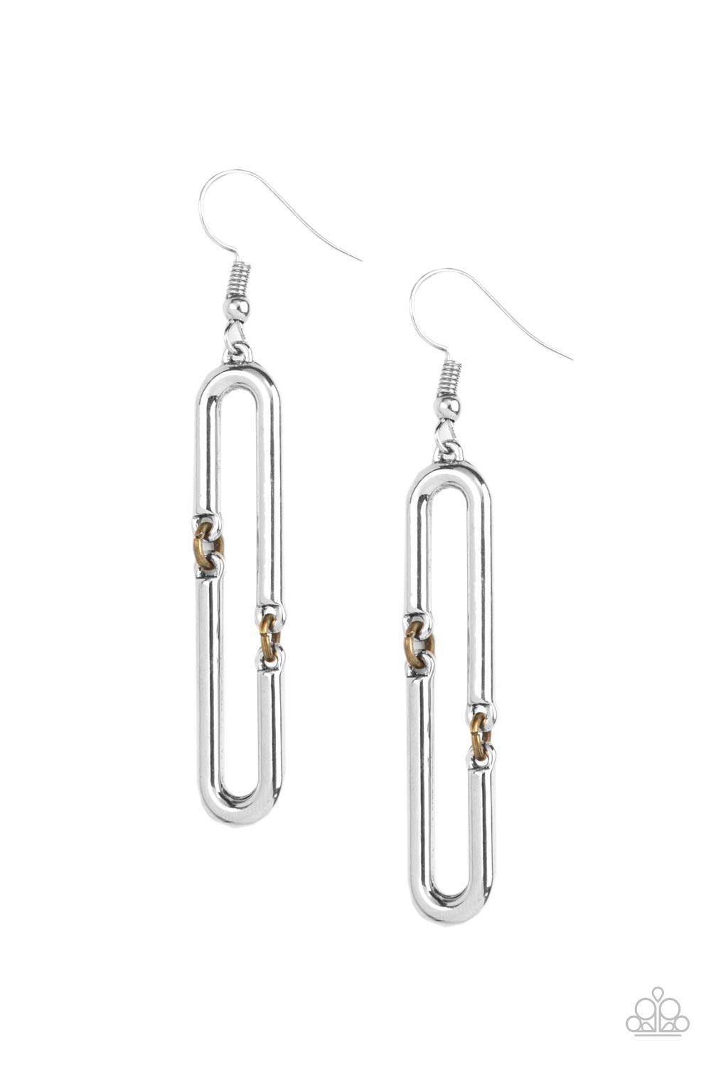 Linked and Synced Silver Earrings - Jewelry by Bretta