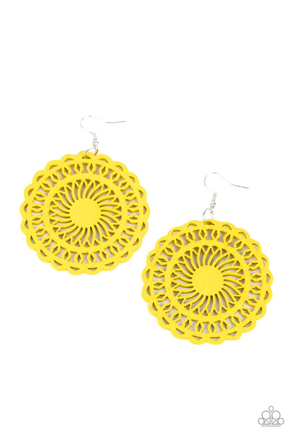 Island Sun Yellow Earrings - Jewelry by Bretta