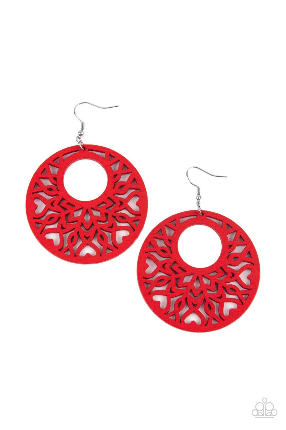 Tropical Reef Red Earrings - Jewelry by Bretta