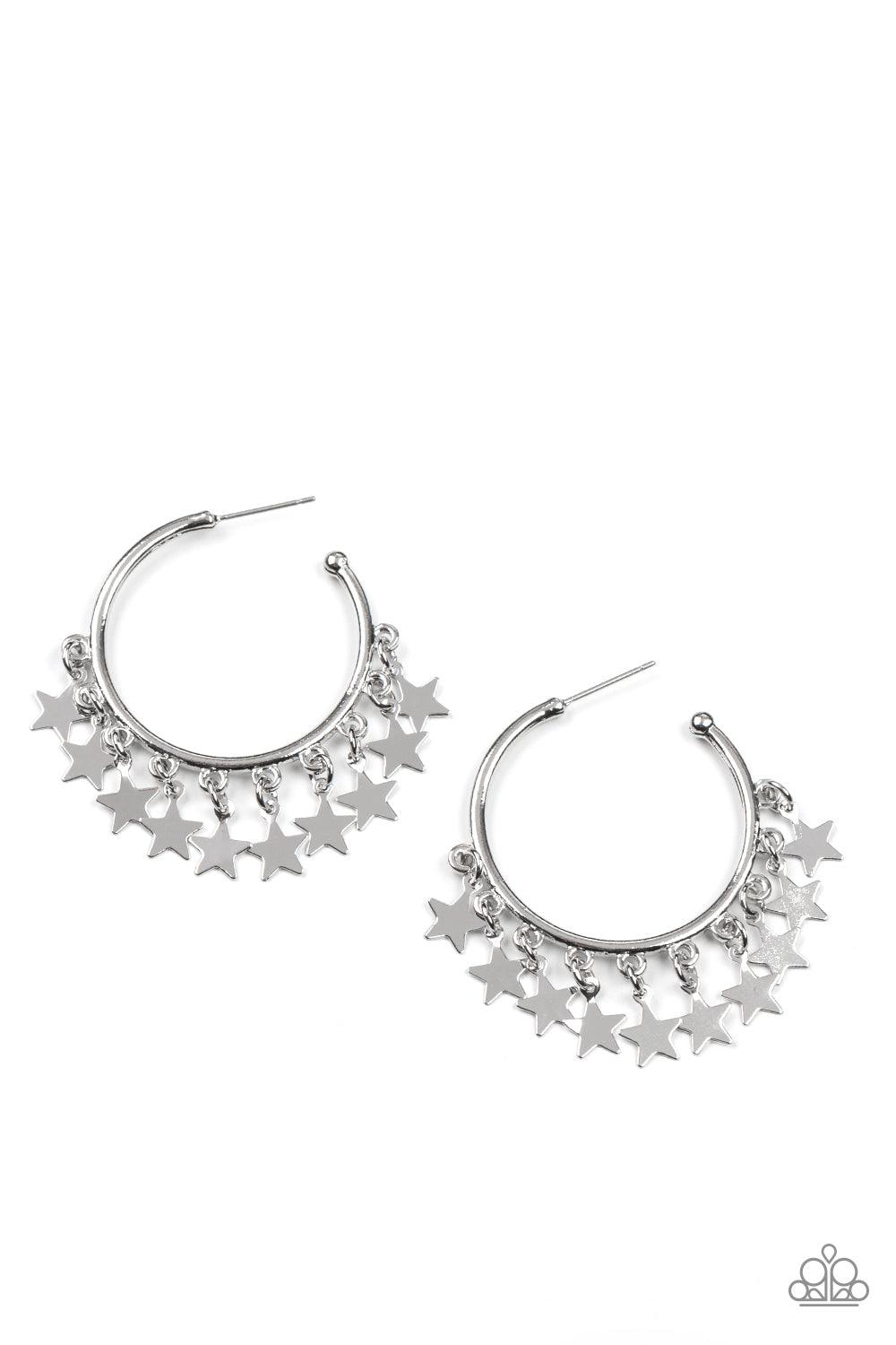 Happy Independence Day Silver Earrings - Jewelry by Bretta