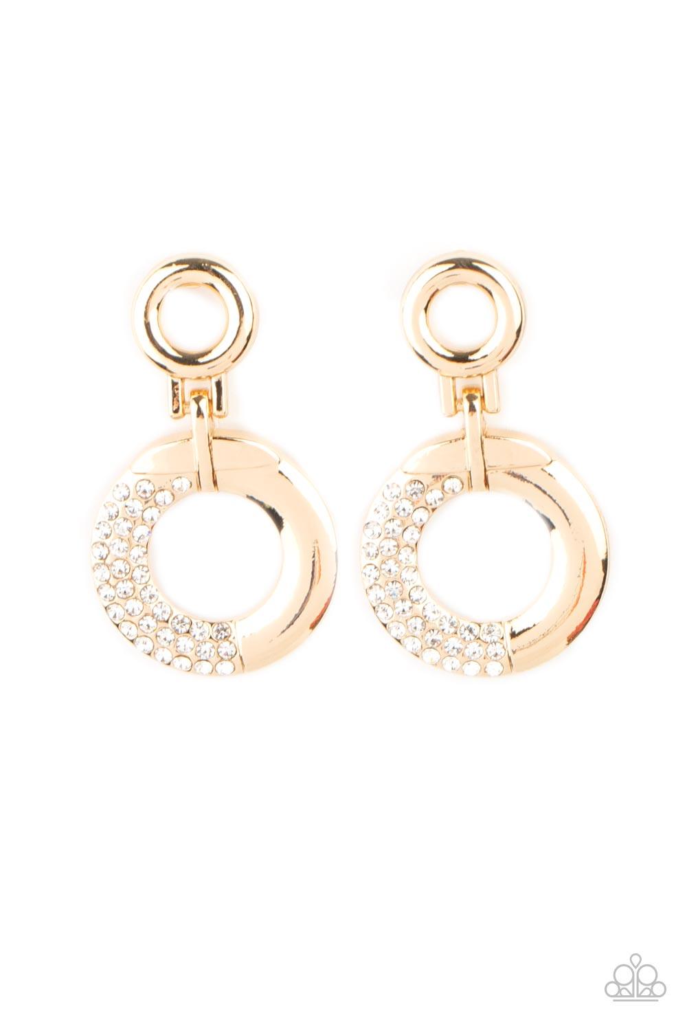 Modern Motivation Gold Earrings - Jewelry by Bretta