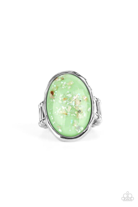 Glittery With Envy Green Ring - Jewelry by Bretta