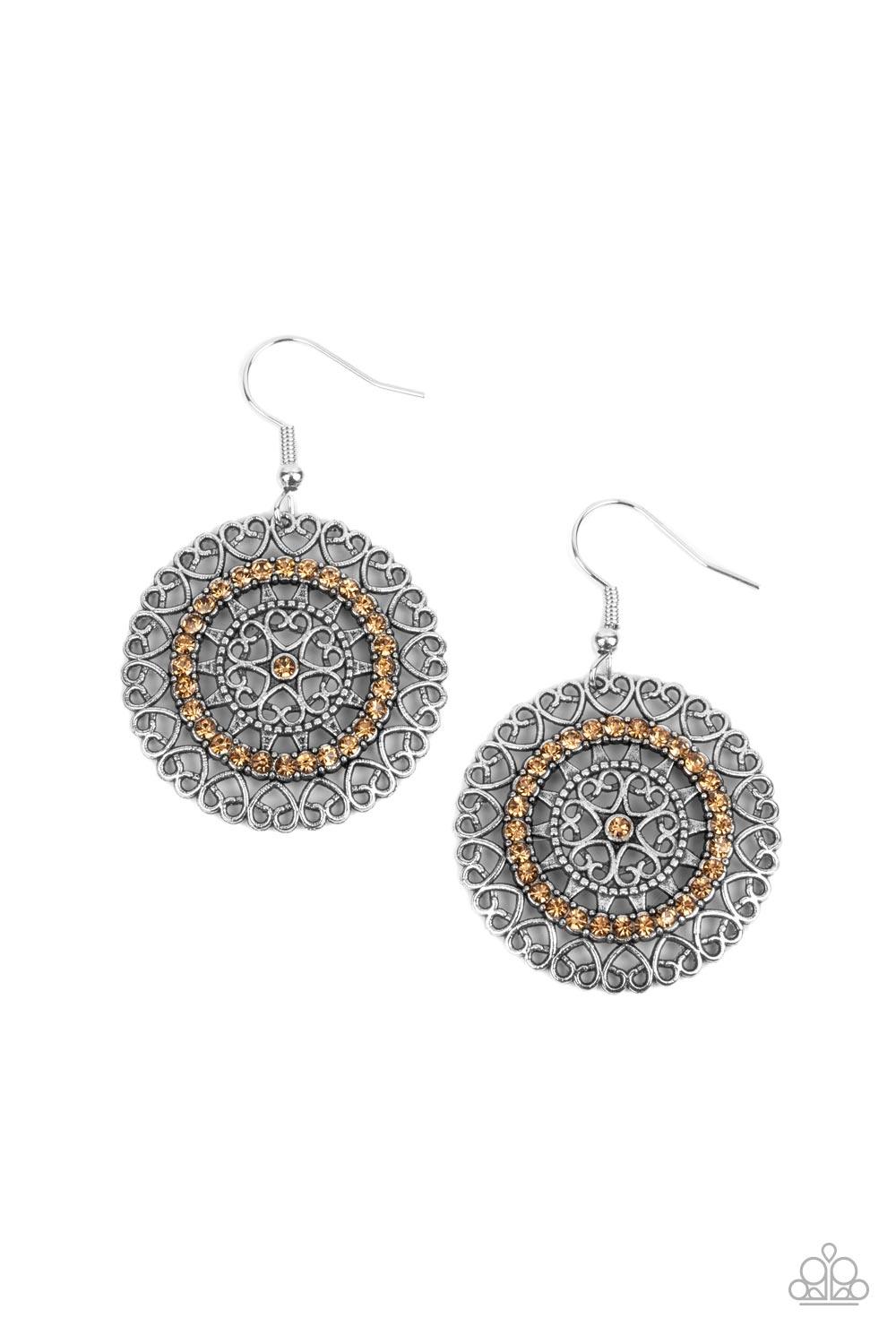 Fairytale Finale Brown Earrings - Jewelry b y Bretta