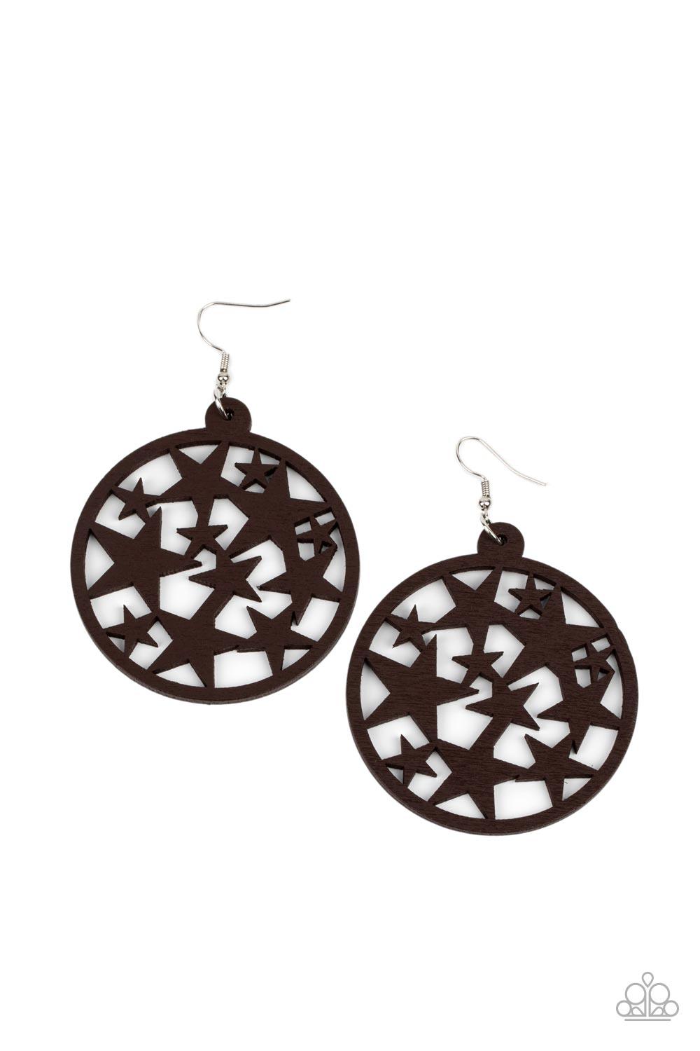 Cosmic Paradise Brown Earrings - Jewelry by Bretta