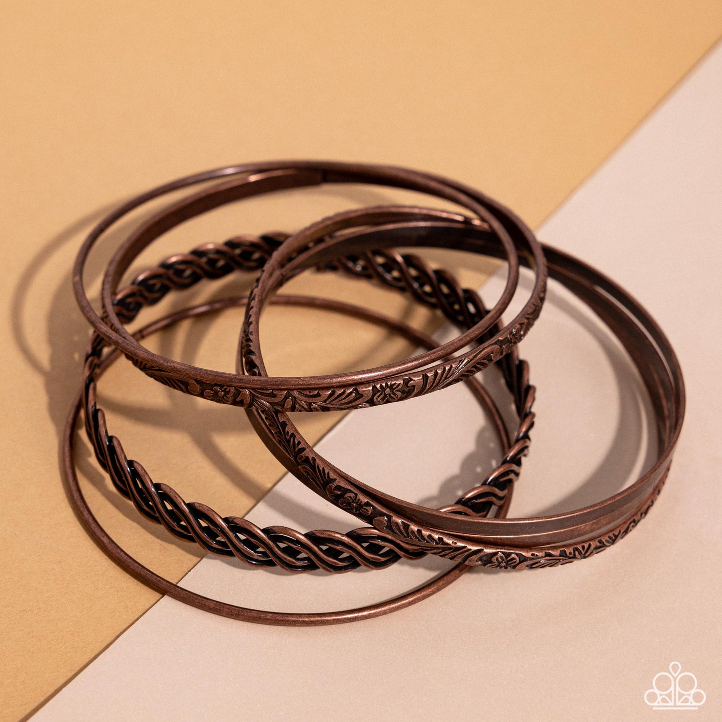 Stockpiled Shimmer Copper Bracelets - Jewelry by Bretta