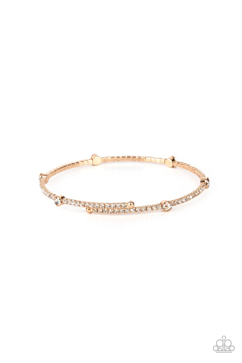Upgraded Glamour Gold Coil Bracelet - Jewelry by Bretta