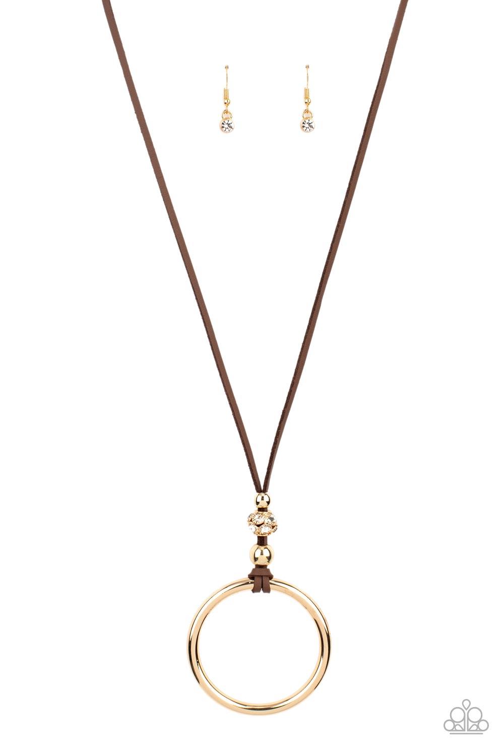BLING Into Focus Brown Necklace - Jewelry by Bretta