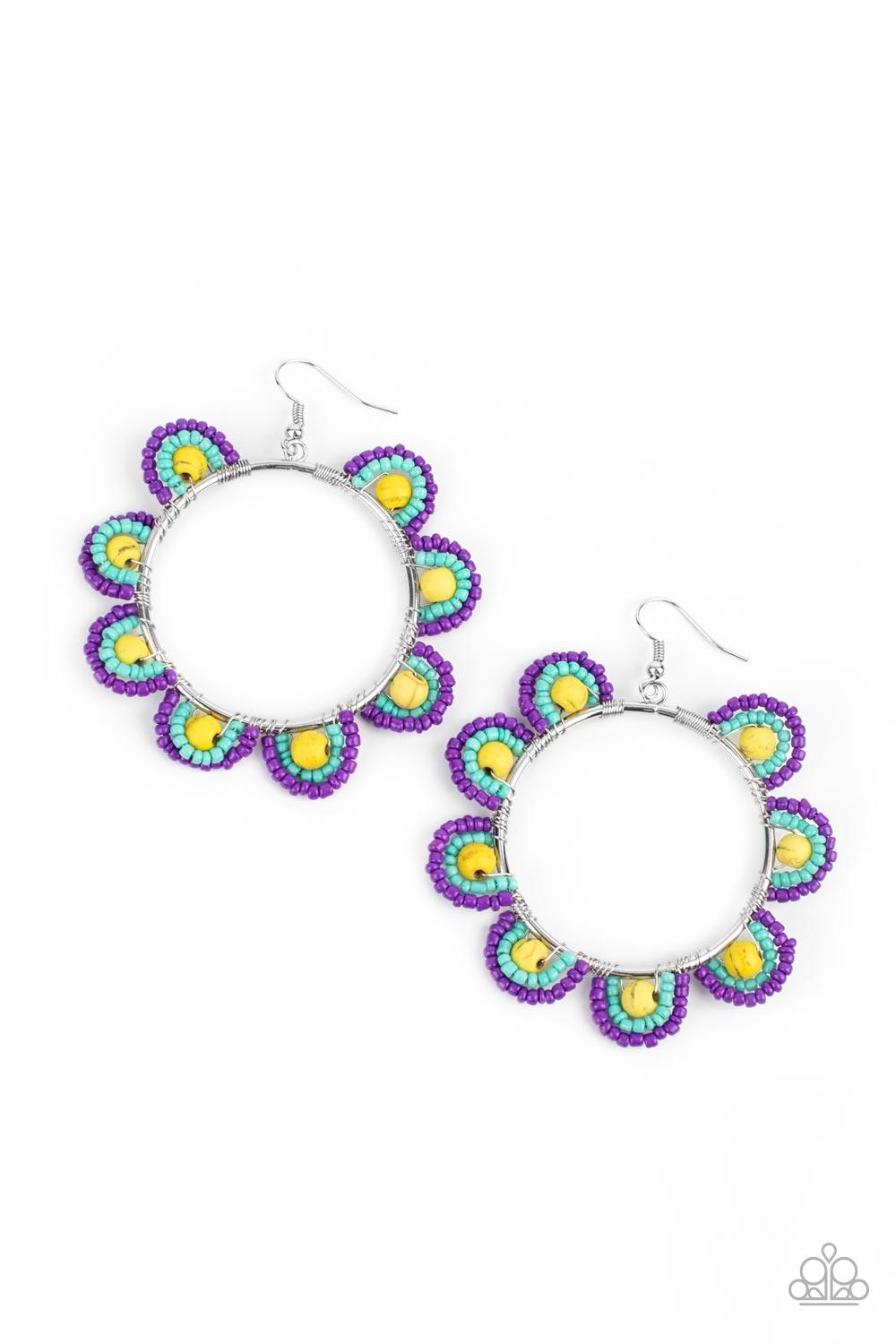 Groovy Gardens Yellow Earrings - Jewelry by Bretta