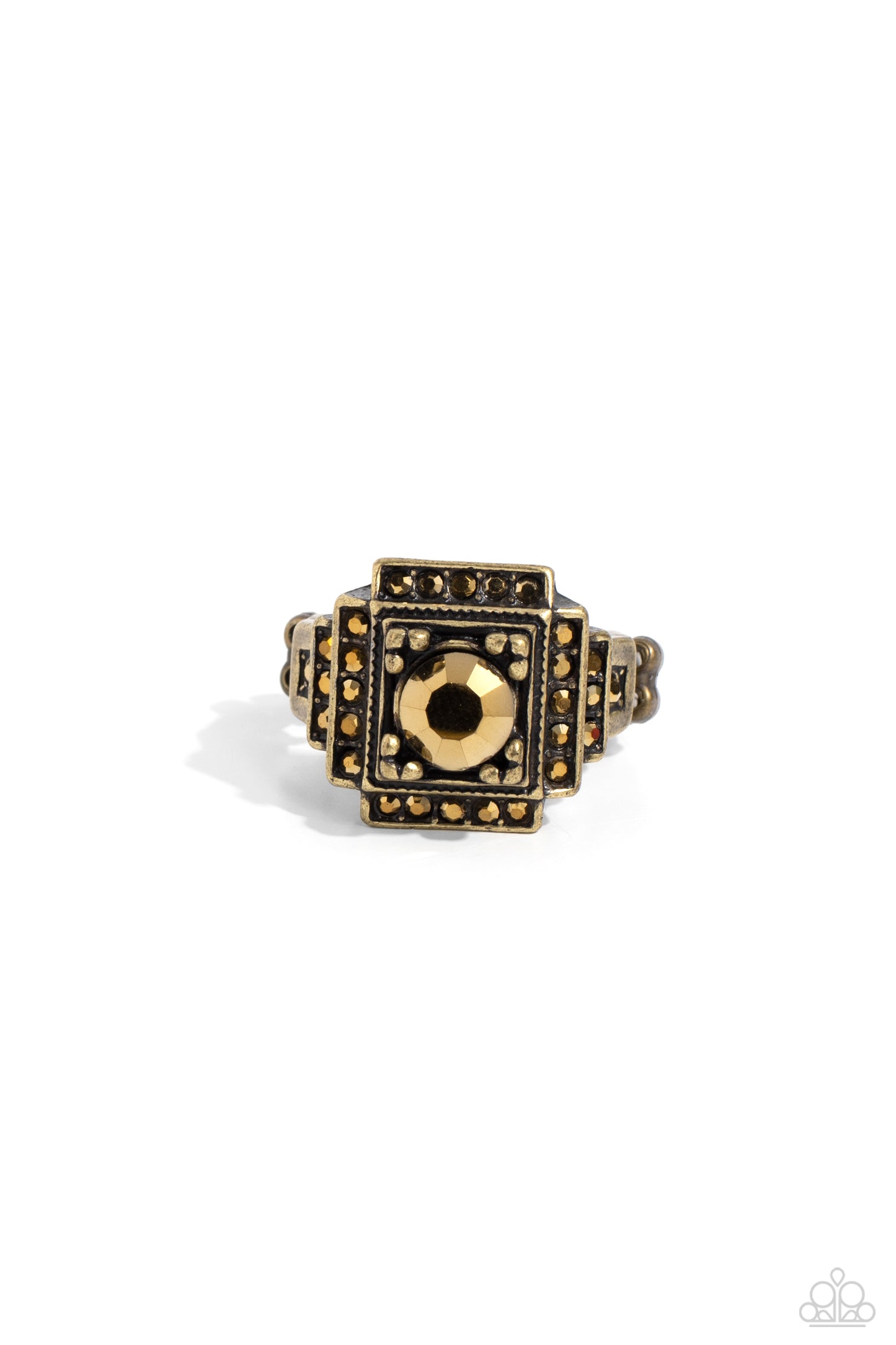 Polished Pantheon Brass Ring - Jewelry by Bretta