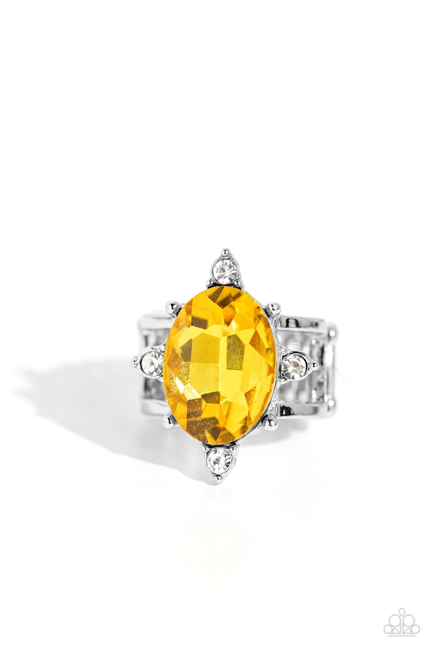 Sensational Sparkle Yellow Ring - Jewelry by Bretta