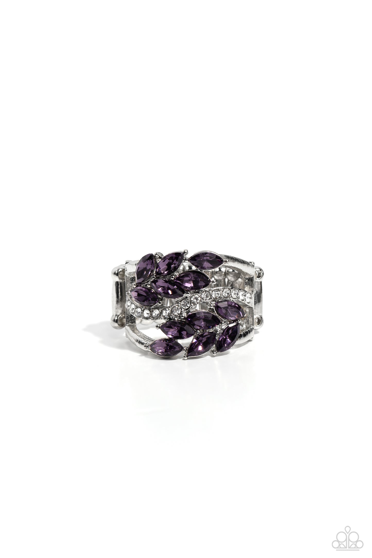 Luminously Leafy Purple Ring - Jewelry by Bretta