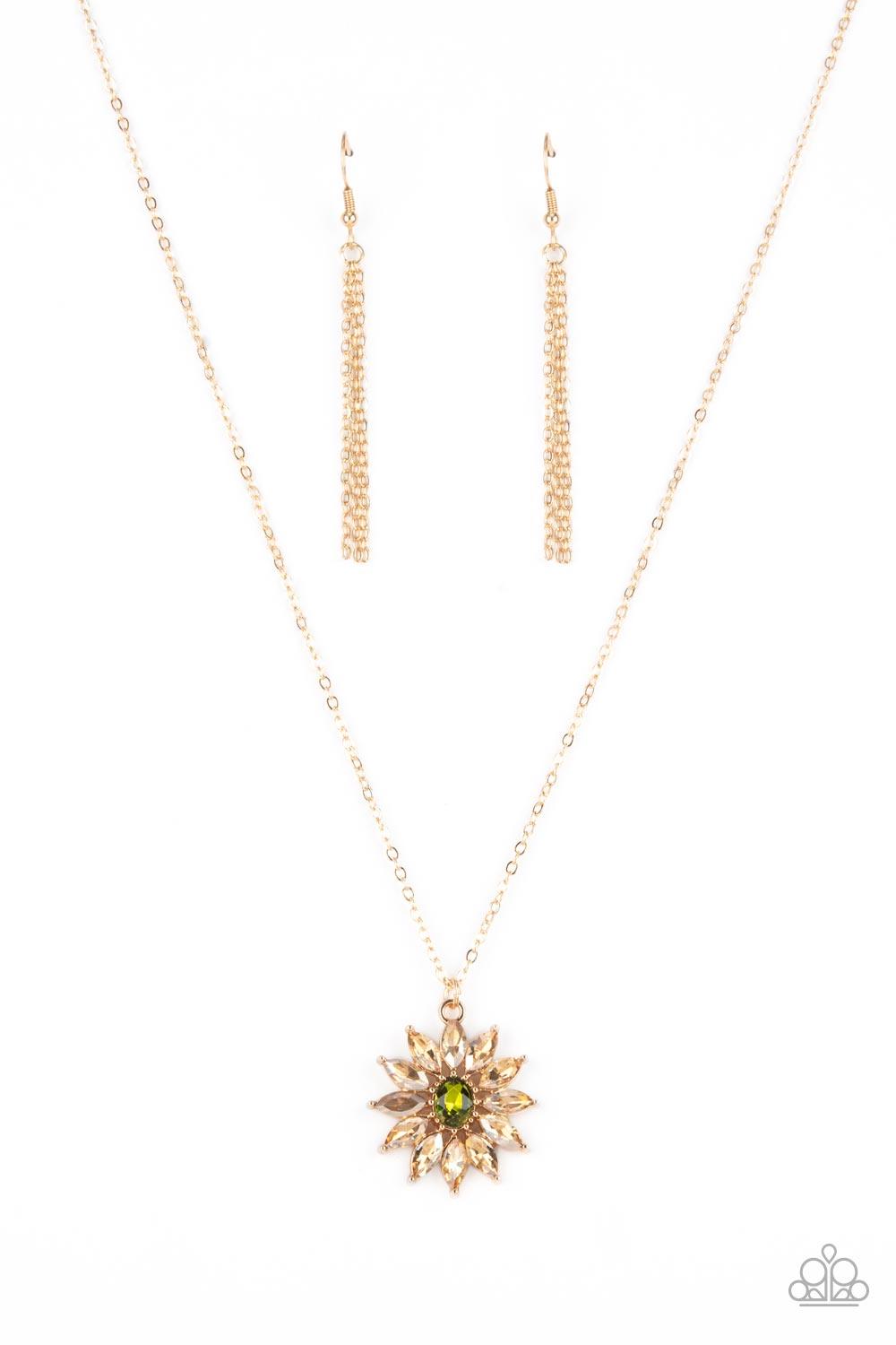 Formal Florals Gold Necklace - Jewelry by Bretta