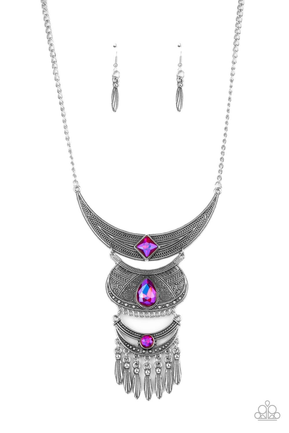 Lunar Enchantment Pink Necklace - Jewelry by Bretta