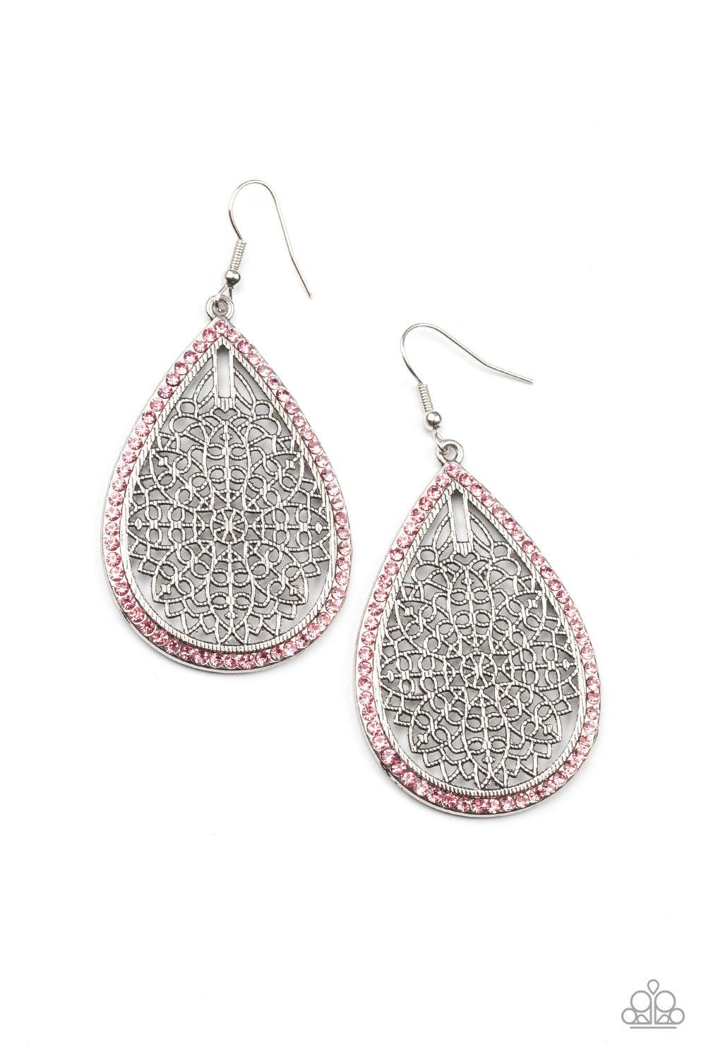 Fleur de Fantasy Pink Earrings - Jewelry by Bretta