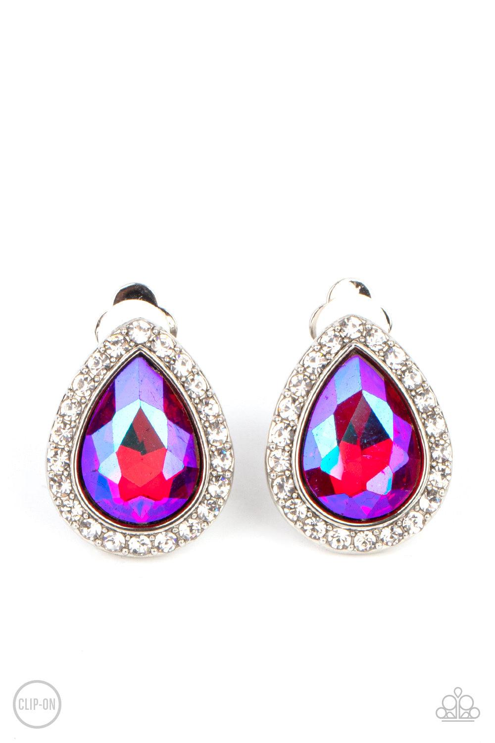 Cosmic Castles Pink Clip On Earrings - Jewelry by Bretta