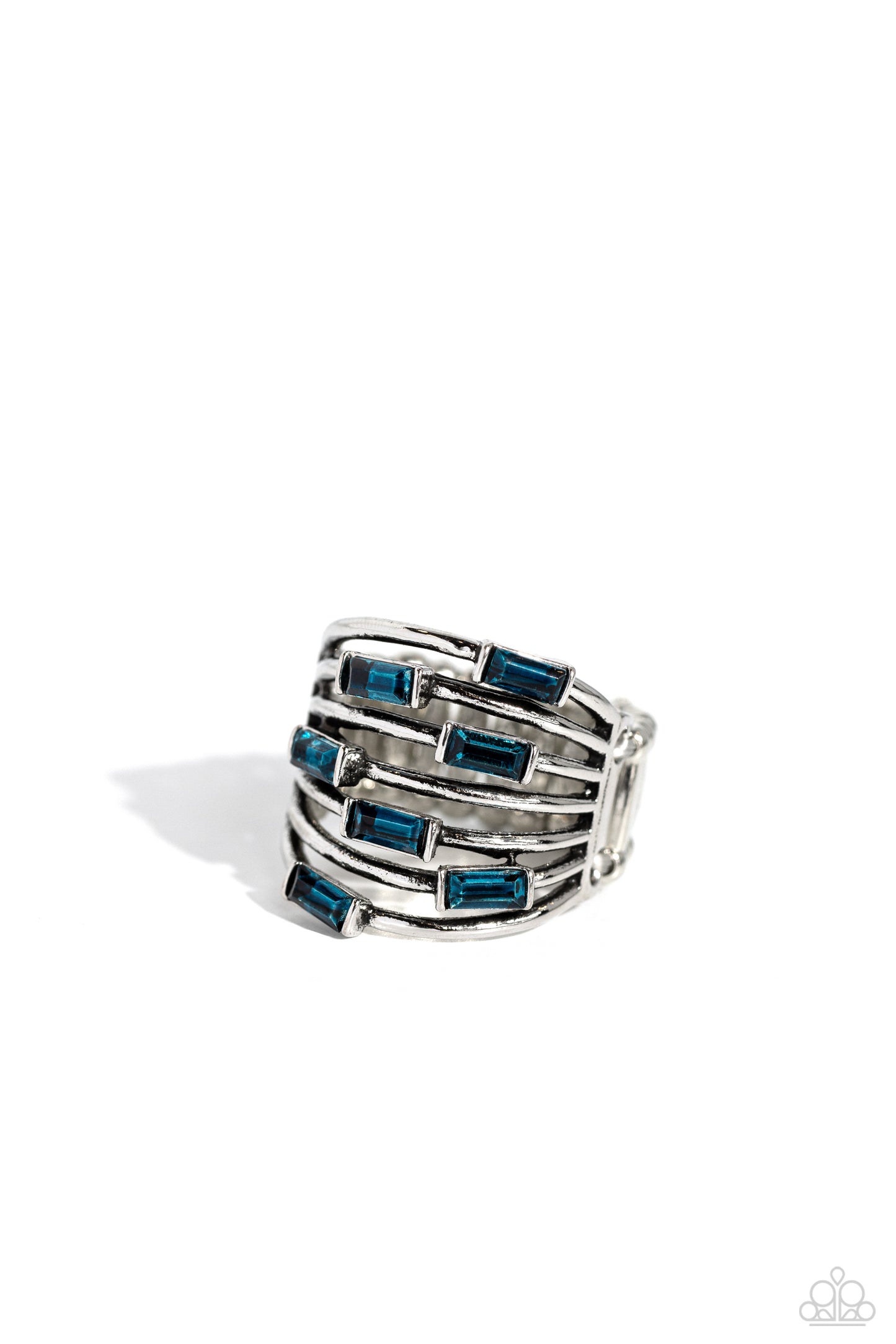 Exceptional Edge Blue Ring - Jewelry by Bretta