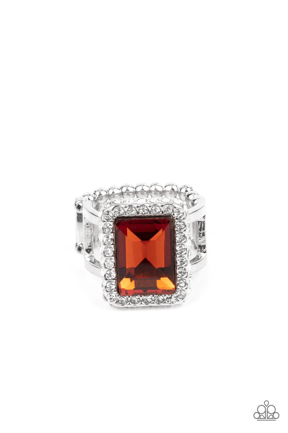 Glamorously Glitzy Brown Ring - Jewelry by Bretta