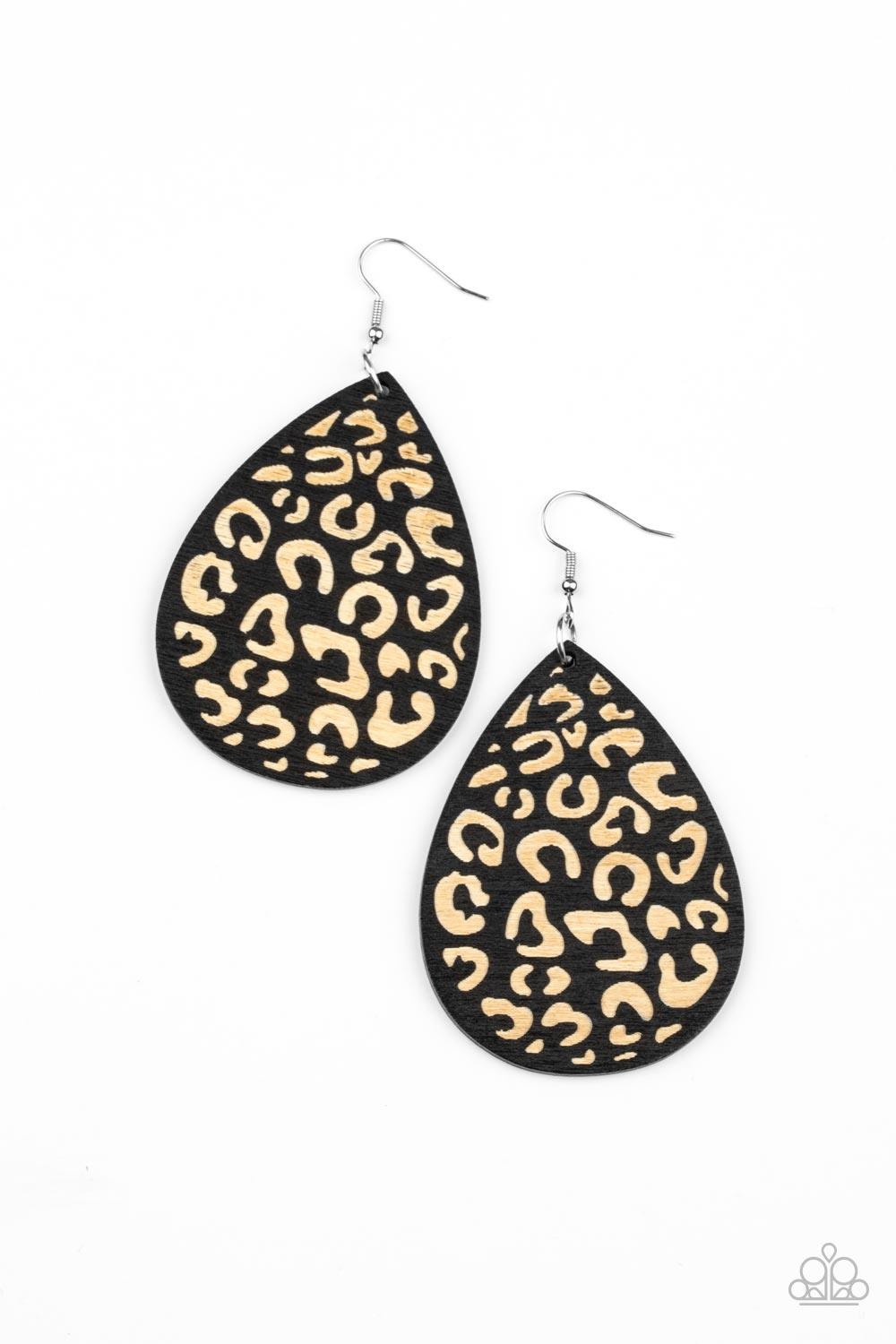 Suburban Jungle Black Earrings - Jewelry by Bretta
