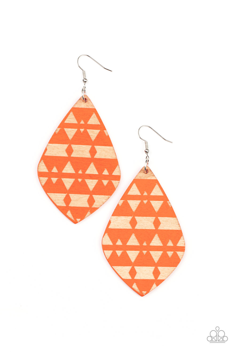 Zimbabwe Zoo Orange Earrings - Jewelry by Bretta