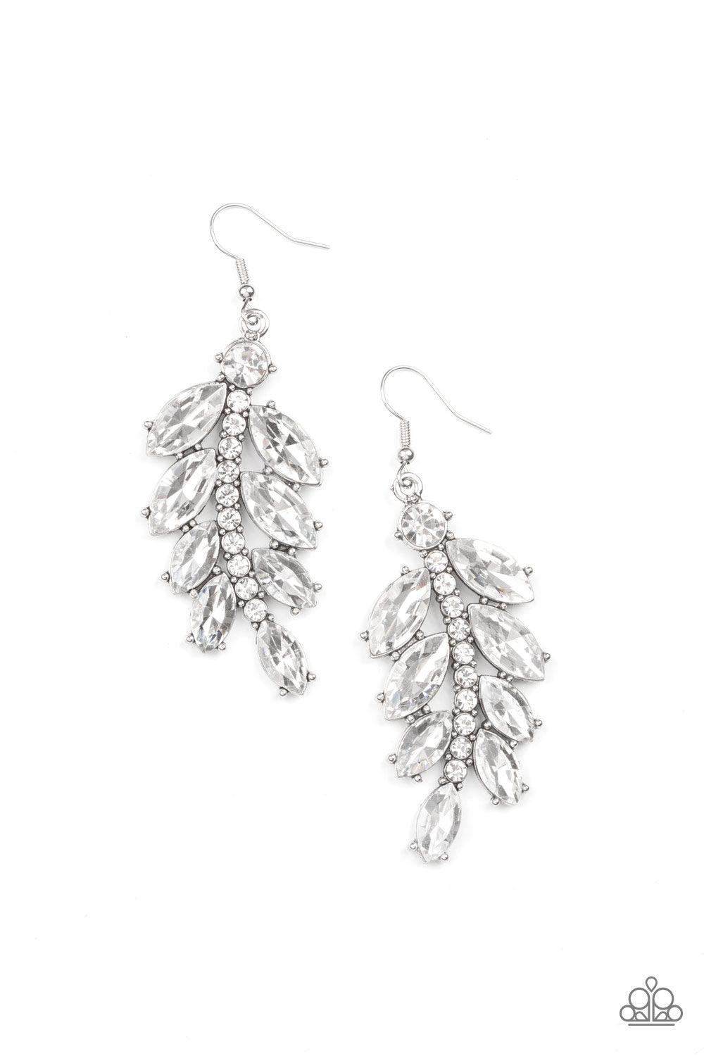 Ice Garden Gala White Earrings - Jewelry by Bretta - Jewelry by Bretta