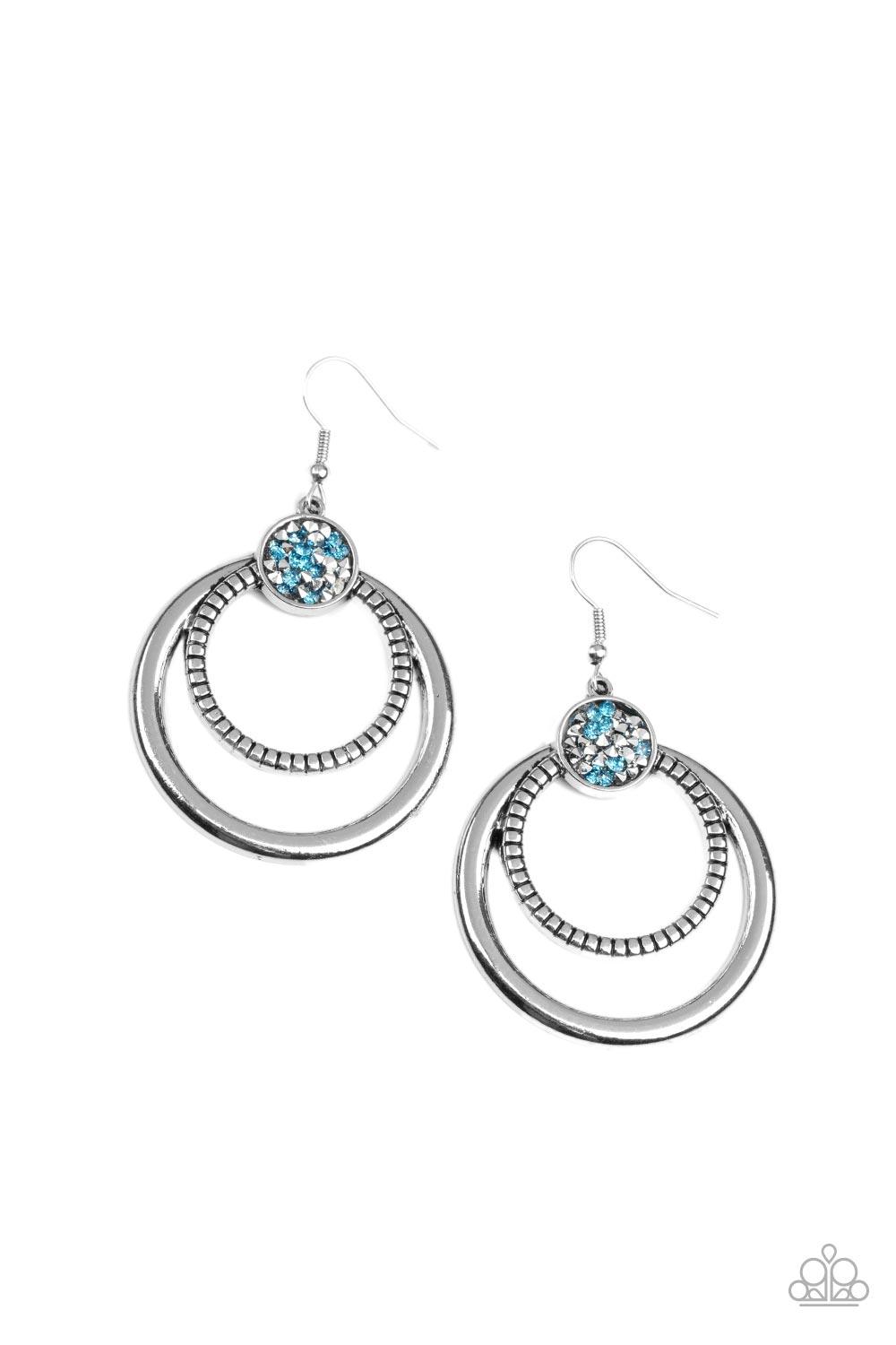Spun Out Opulence Blue Earrings - Jewelry by Bretta