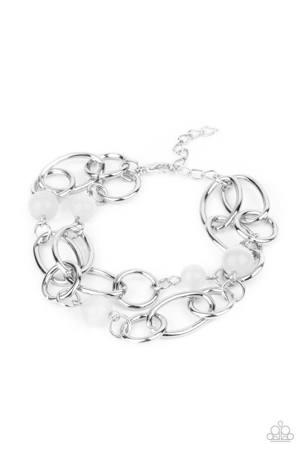 Delightfully Daydreamy White Bracelet - Jewelry by Bretta