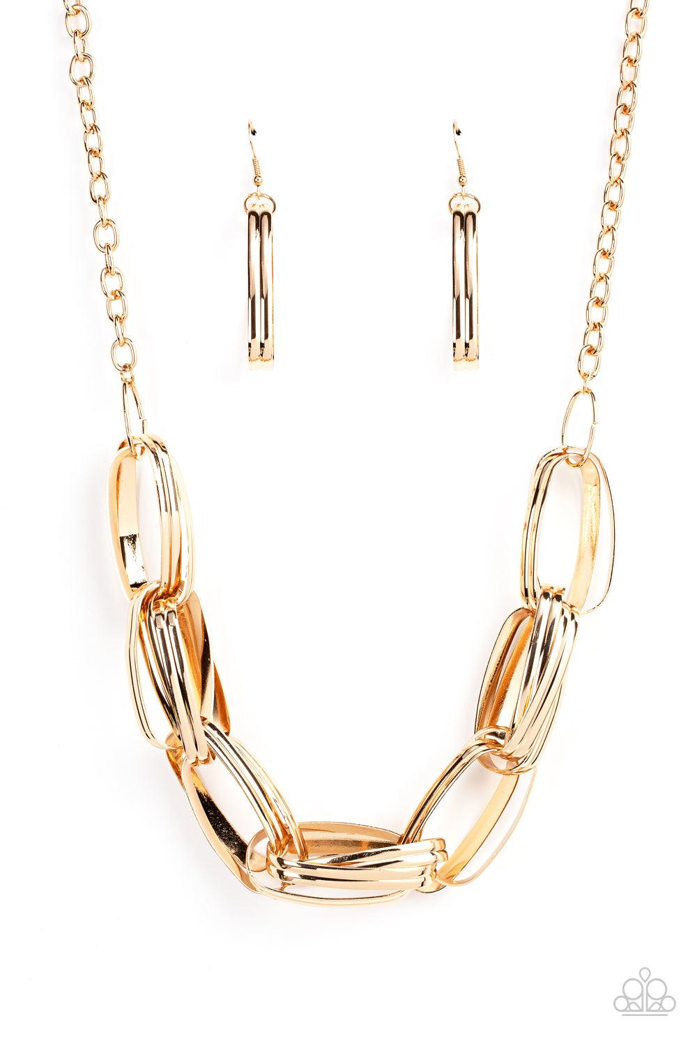 Fiercely Flexing Gold Necklace - Jewelry by Bretta